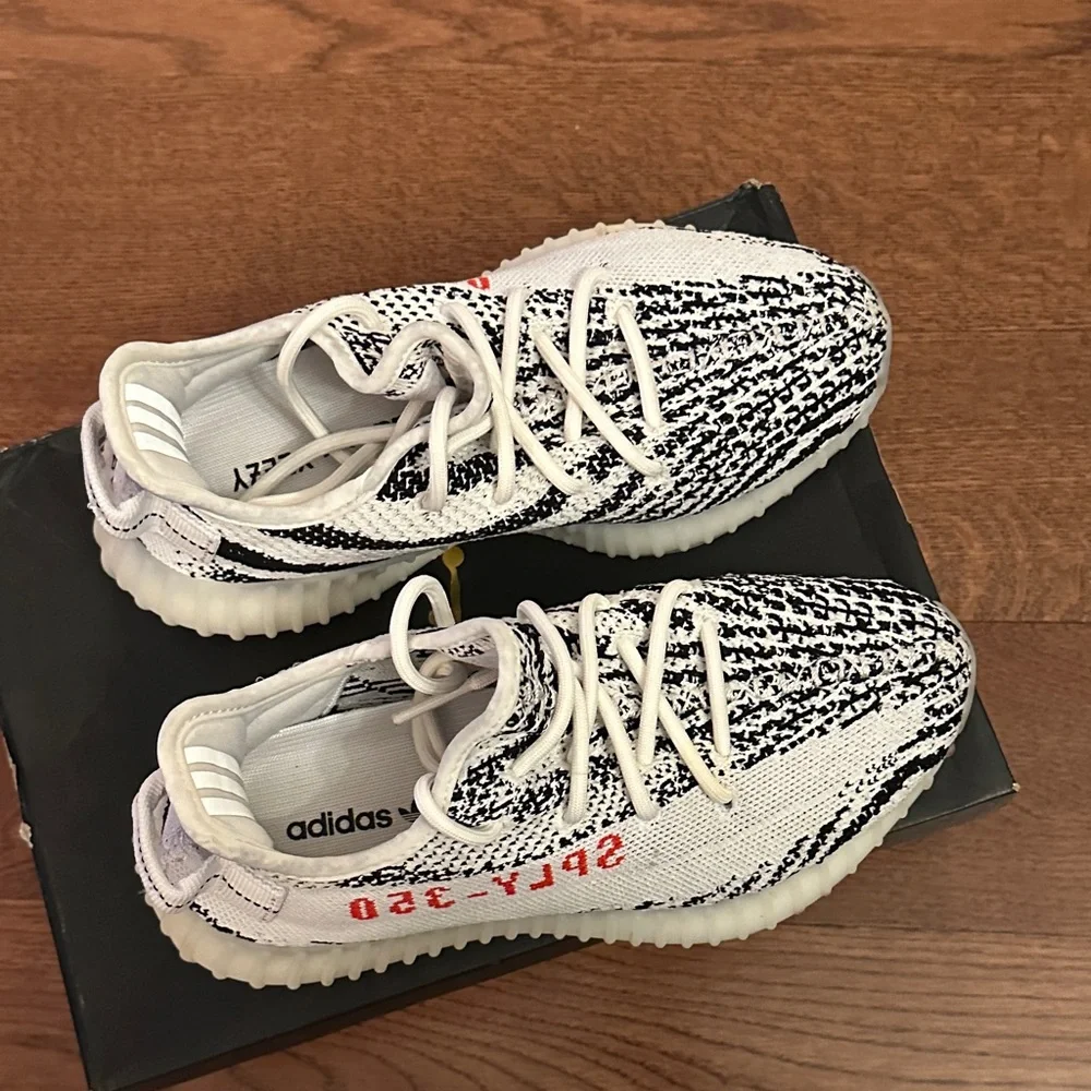 Adidas Yeezy Boost 350 V2 ZEBRA Black White Red